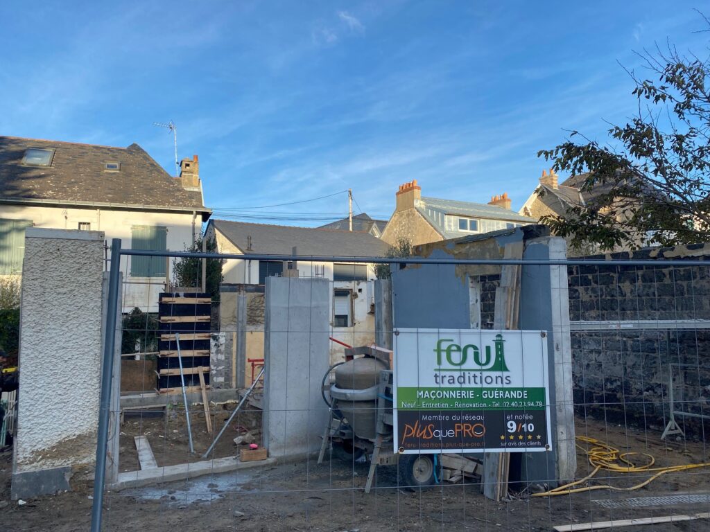 Rénovation, restructuration, démolition et curage complet d'une villa à PORNICHET