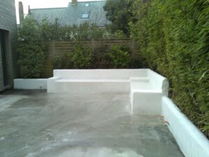 Création d'une banquette extérieur