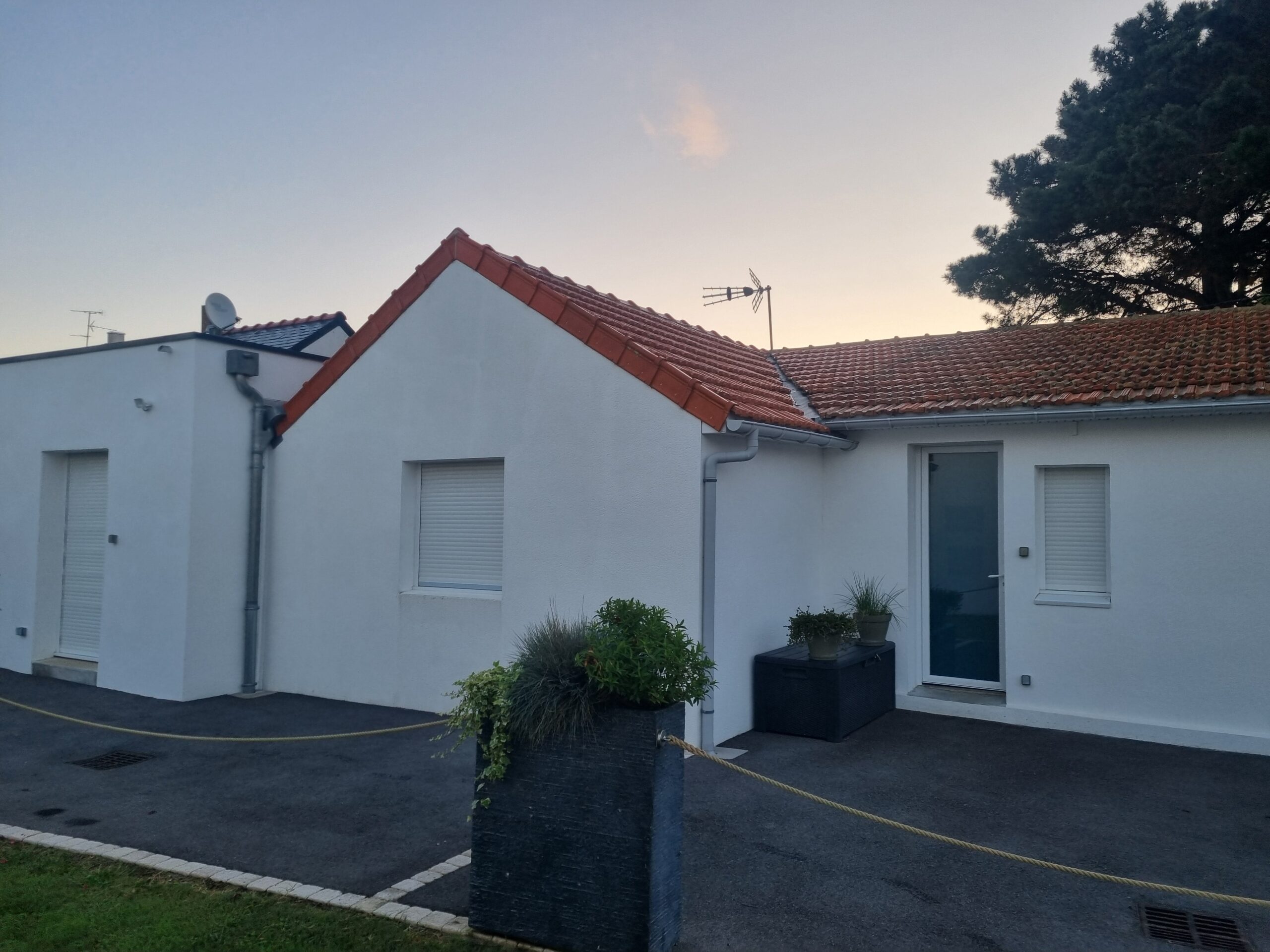 Extension d'une villa avec modification d'ouvertures